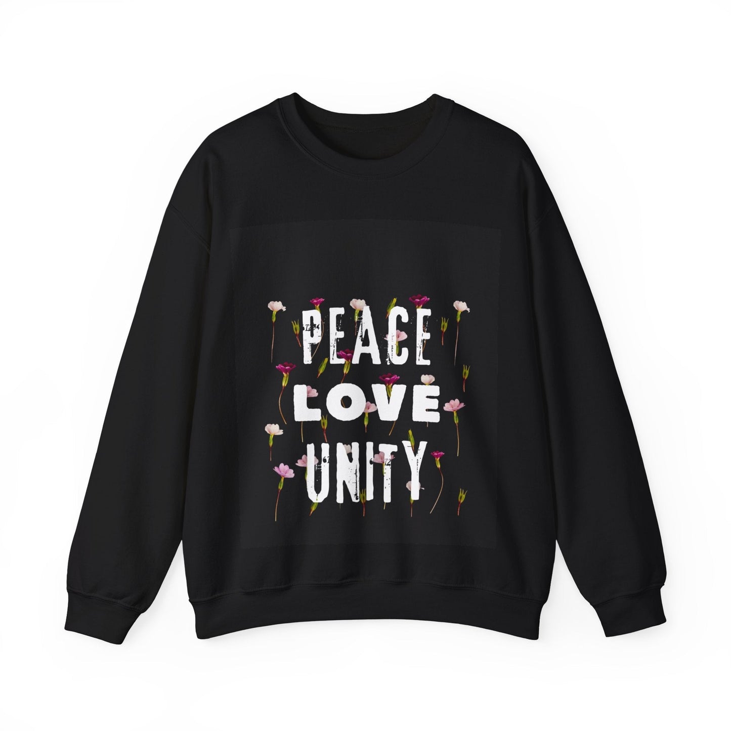 PEACE LOVE Unisex Heavy Blend™ Crewneck Sweatshirt