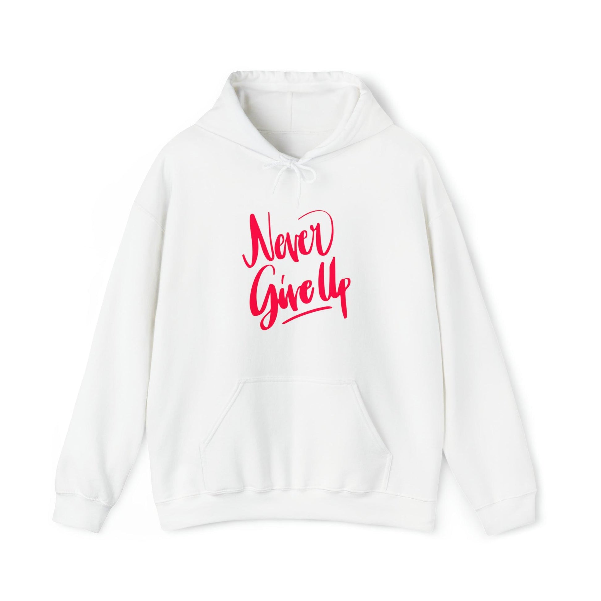 Never Give Up Unisex Heavy Blend™ Hooded Sweatshirt - PremiumBrandGoods