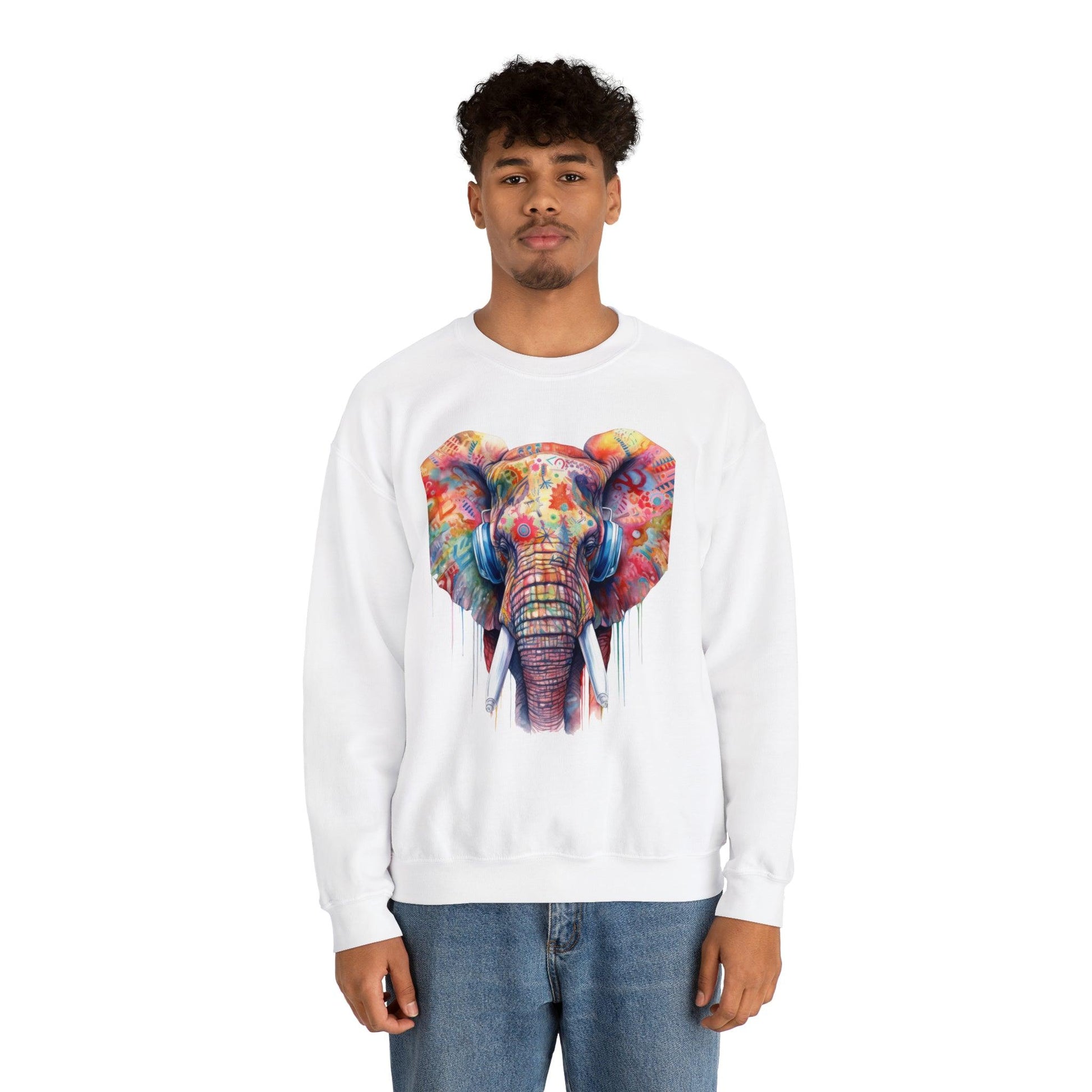 Magnificent Elephant Unisex Heavy Blend™ Crewneck Sweatshirt - PremiumBrandGoods