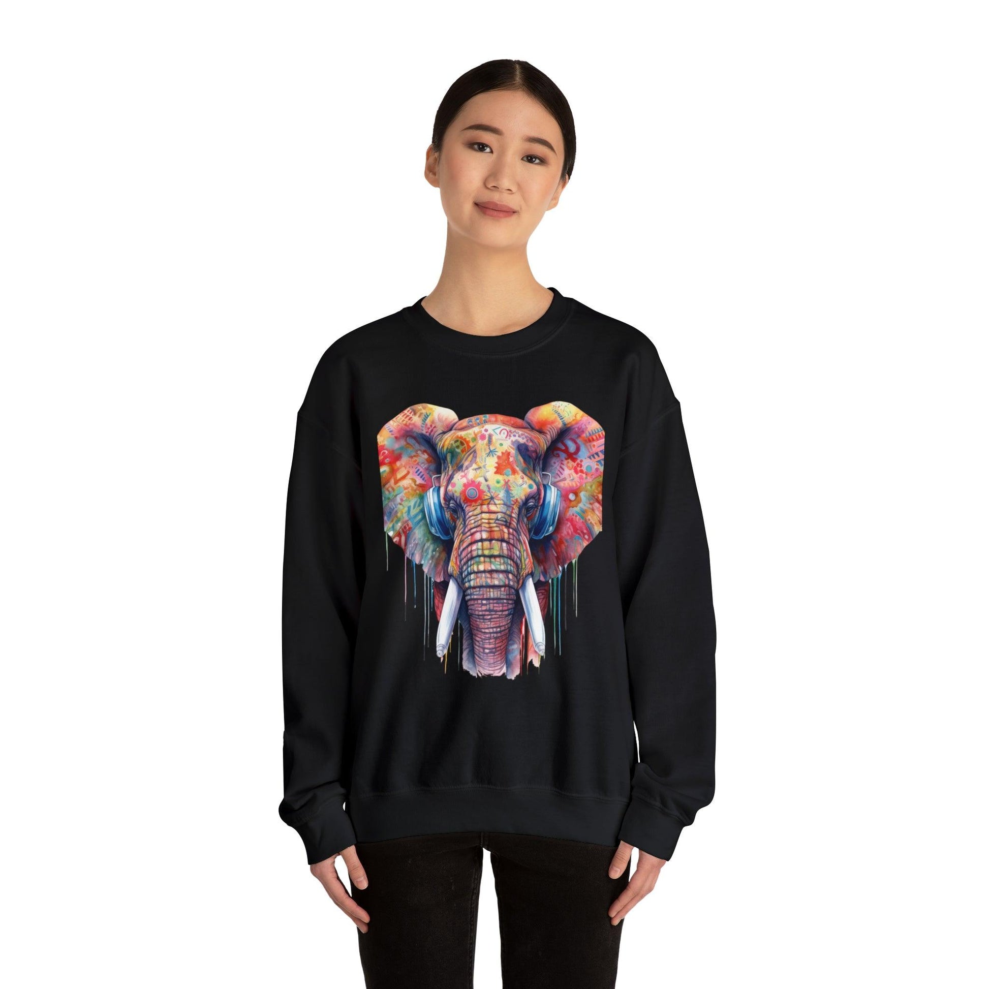 Magnificent Elephant Unisex Heavy Blend™ Crewneck Sweatshirt - PremiumBrandGoods