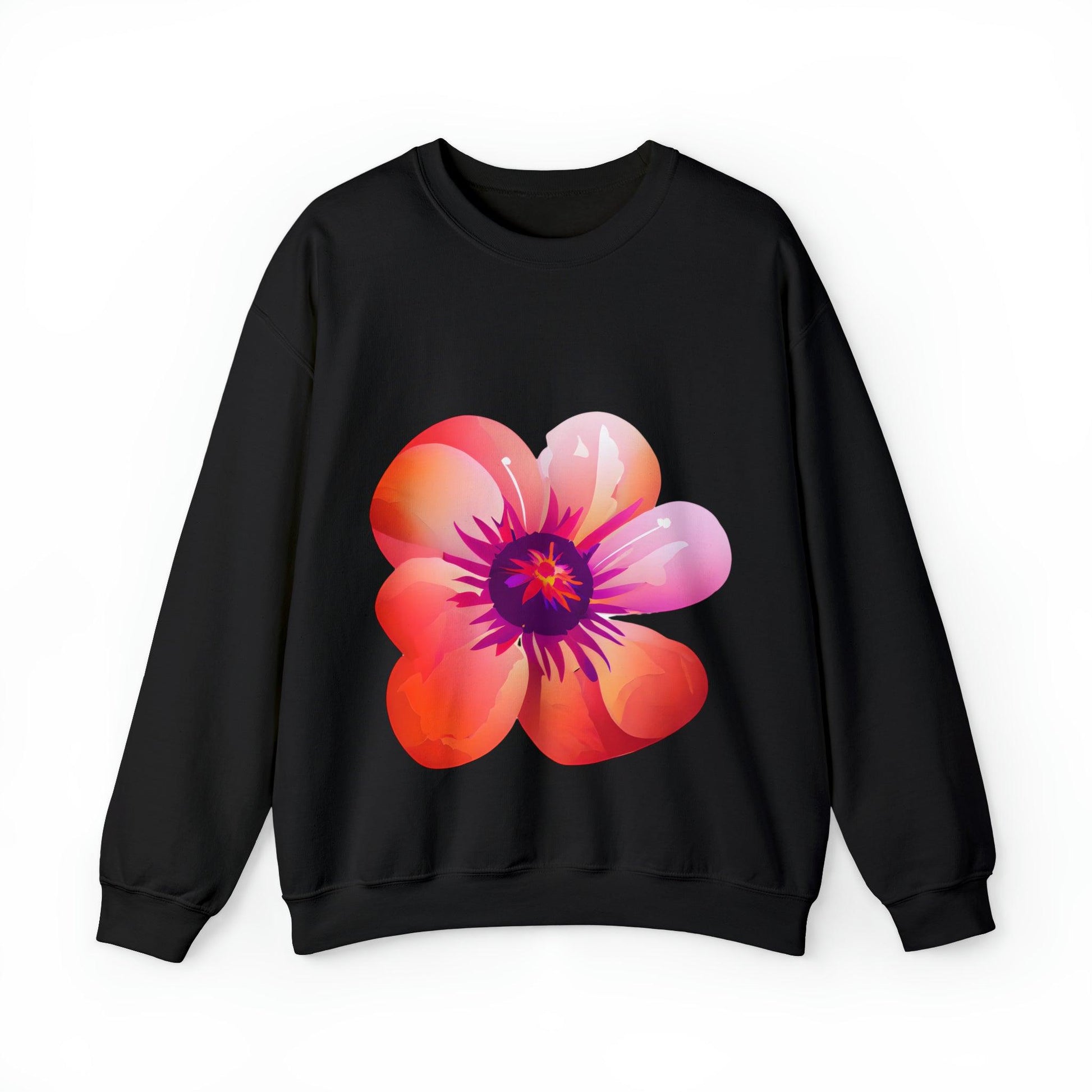 Beautiful Flower Heavy Blend™ Crewneck Sweatshirt - PremiumBrandGoods