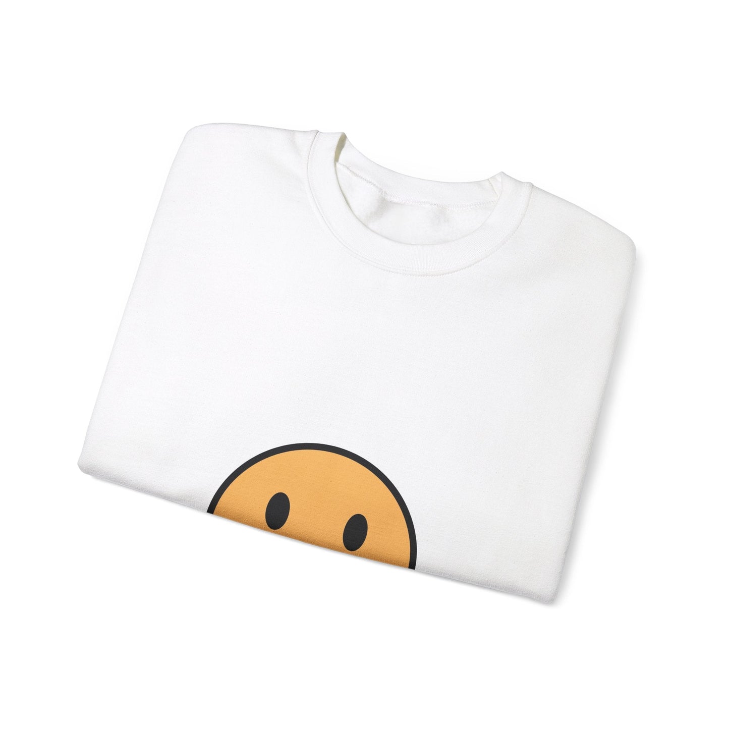 Happy Smiley Face Unisex Heavy Blend™ Crewneck Sweatshirt