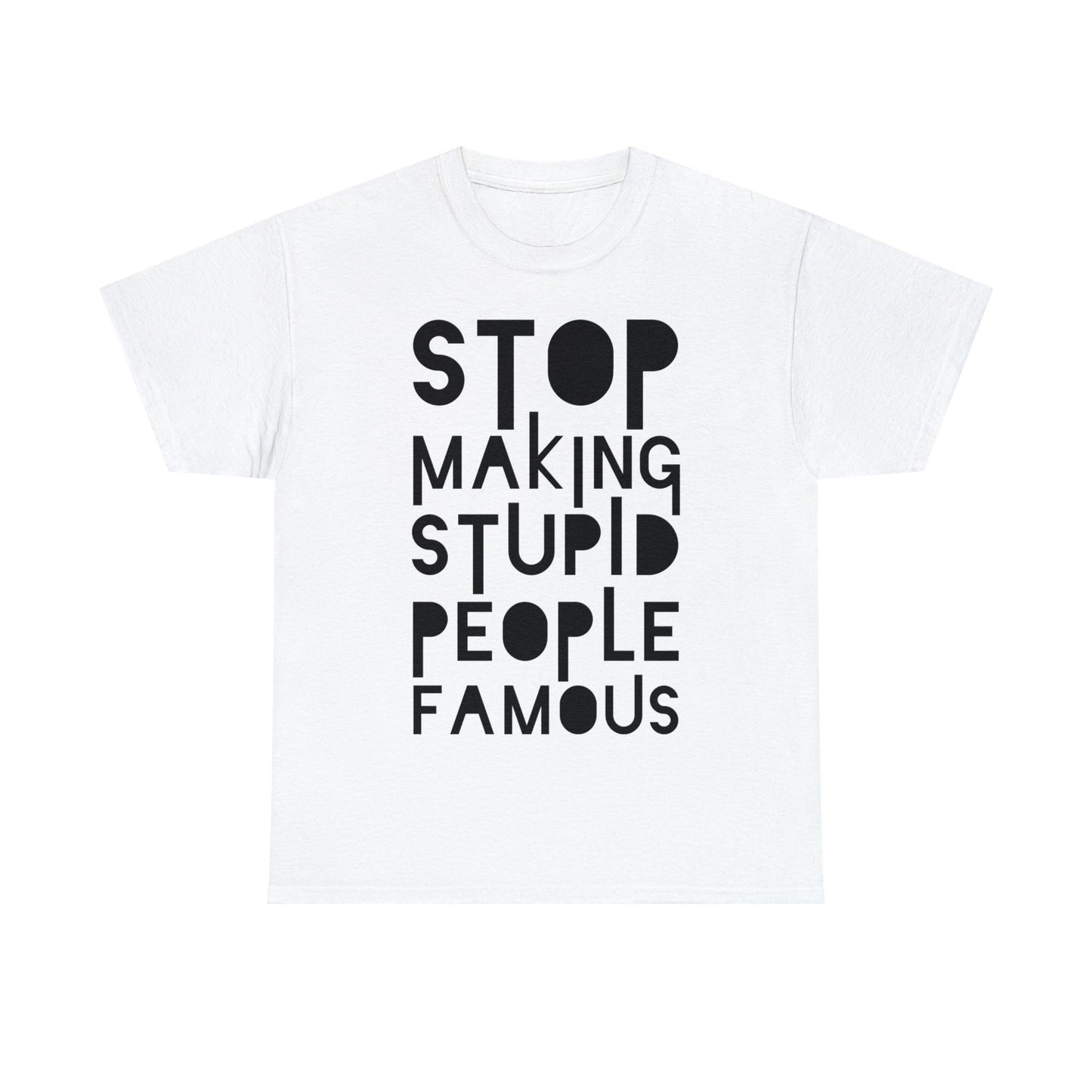 Funny Stupid People Unisex Heavy Cotton Tee - PremiumBrandGoods