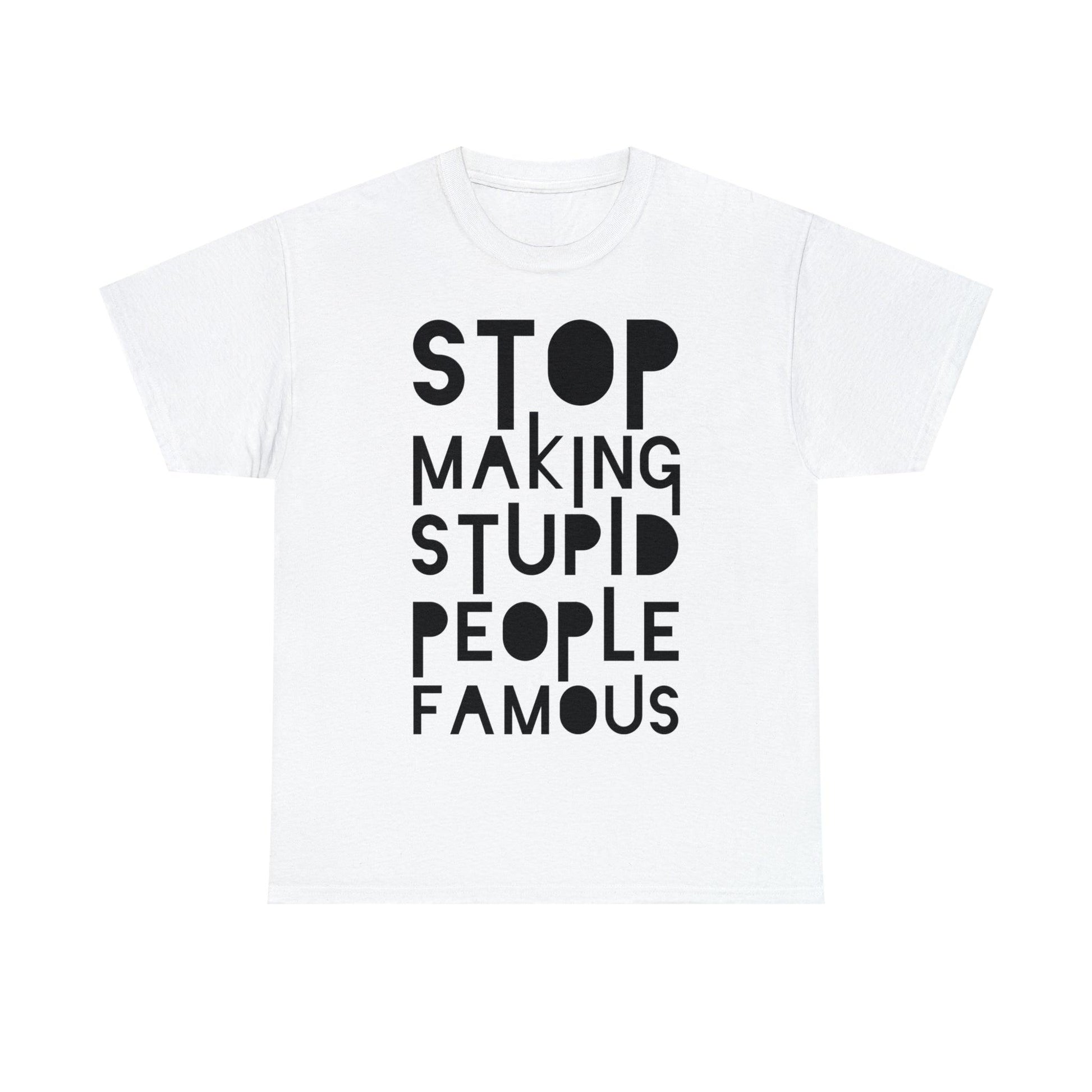 Funny Stupid People Unisex Heavy Cotton Tee - PremiumBrandGoods