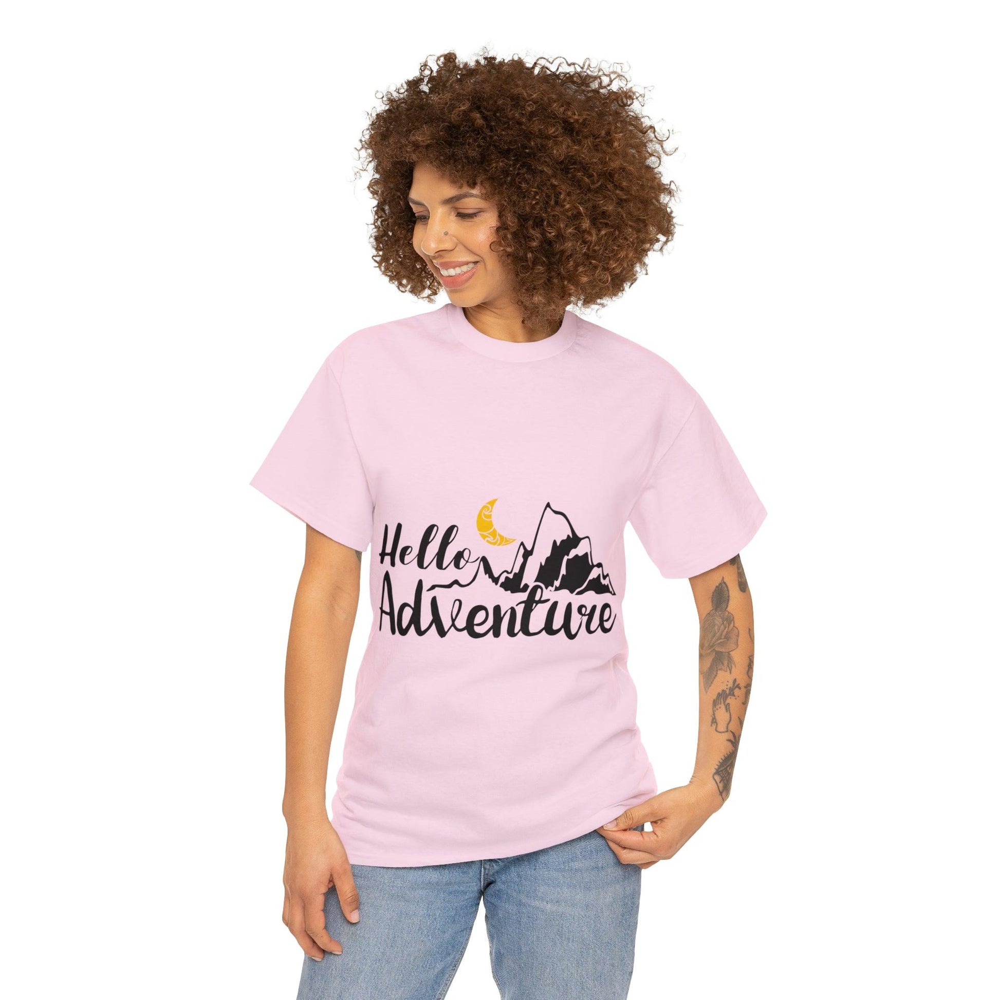 Hello Adventure! Heavy Cotton Tee - PremiumBrandGoods