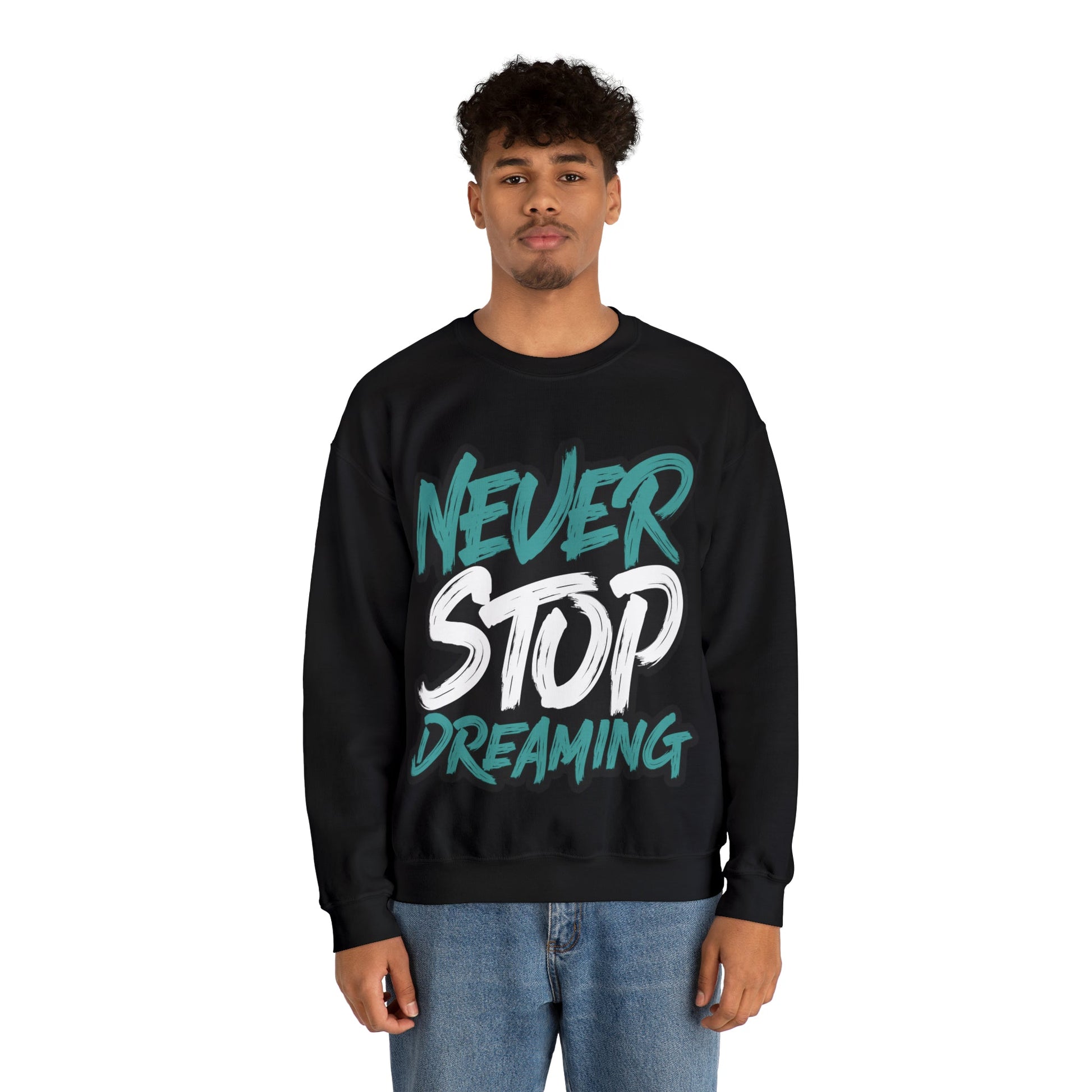 Never Stop Dreaming Unisex Heavy Blend™ Crewneck Sweatshirt - PremiumBrandGoods