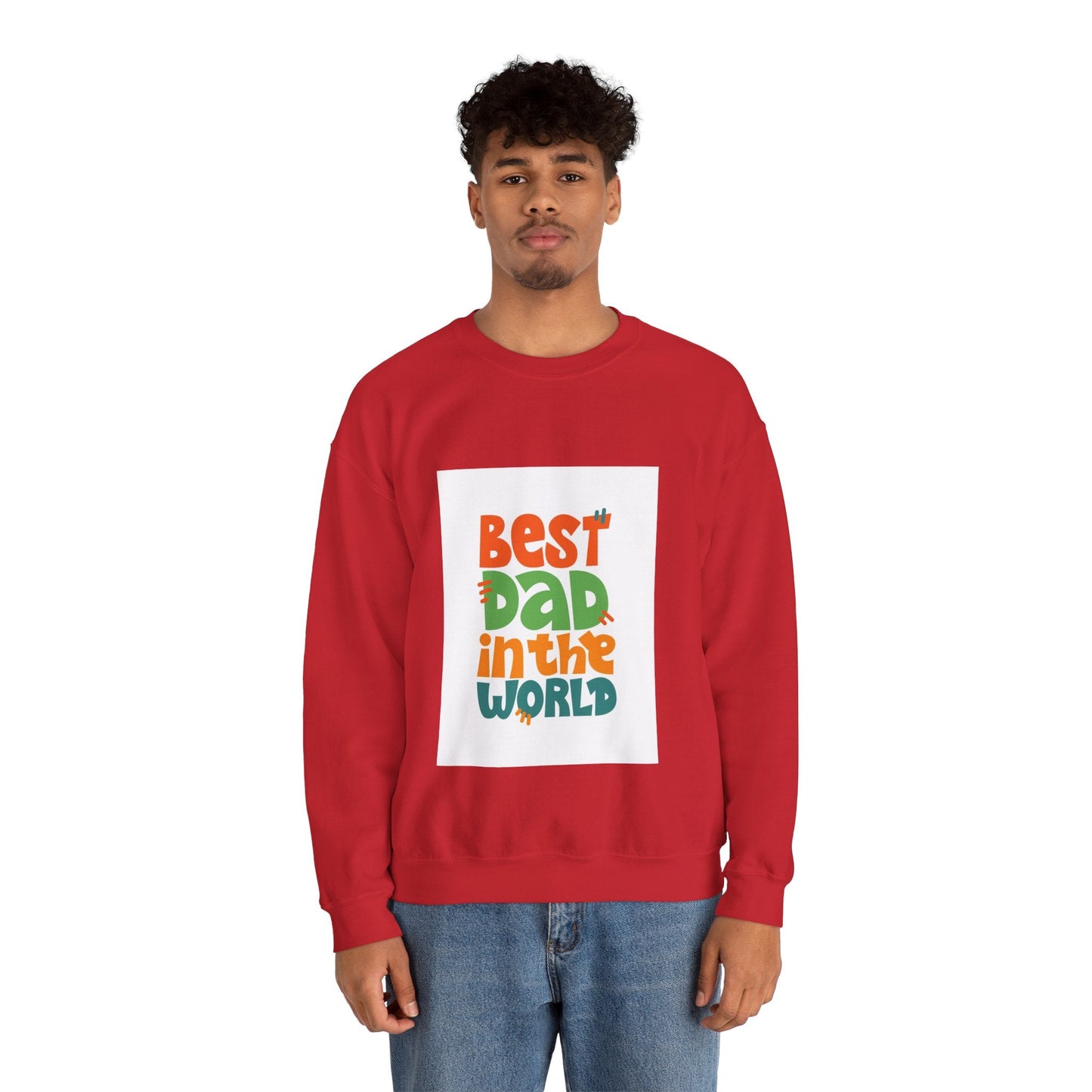 BEST DAD Unisex Heavy Blend™ Crewneck Sweatshirt