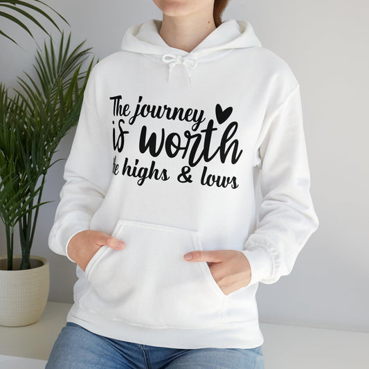 Journey Inspirational Quote Unisex Heavy Blend™ Hooded Sweatshirt - PremiumBrandGoods