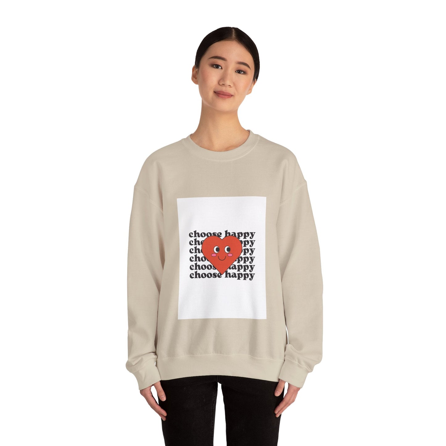 CHOOSE HAPPY Unisex Heavy Blend™ Crewneck Sweatshirt