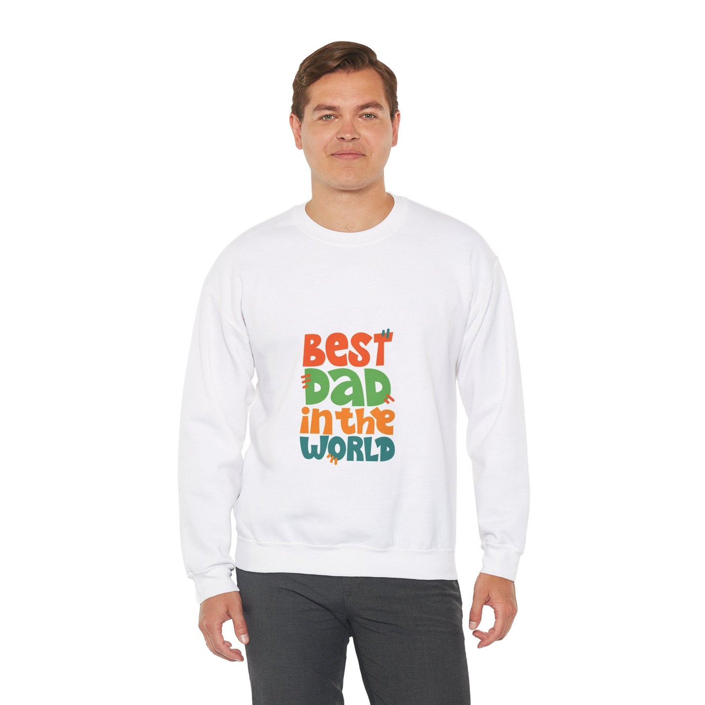 BEST DAD Unisex Heavy Blend™ Crewneck Sweatshirt