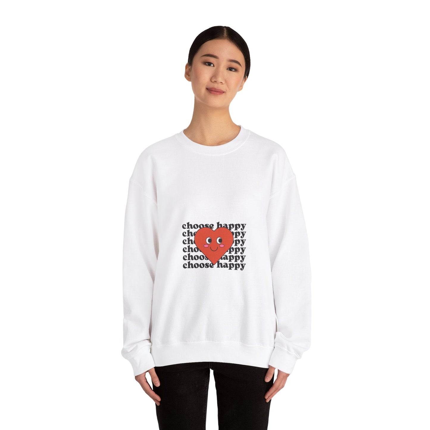 CHOOSE HAPPY Unisex Heavy Blend™ Crewneck Sweatshirt