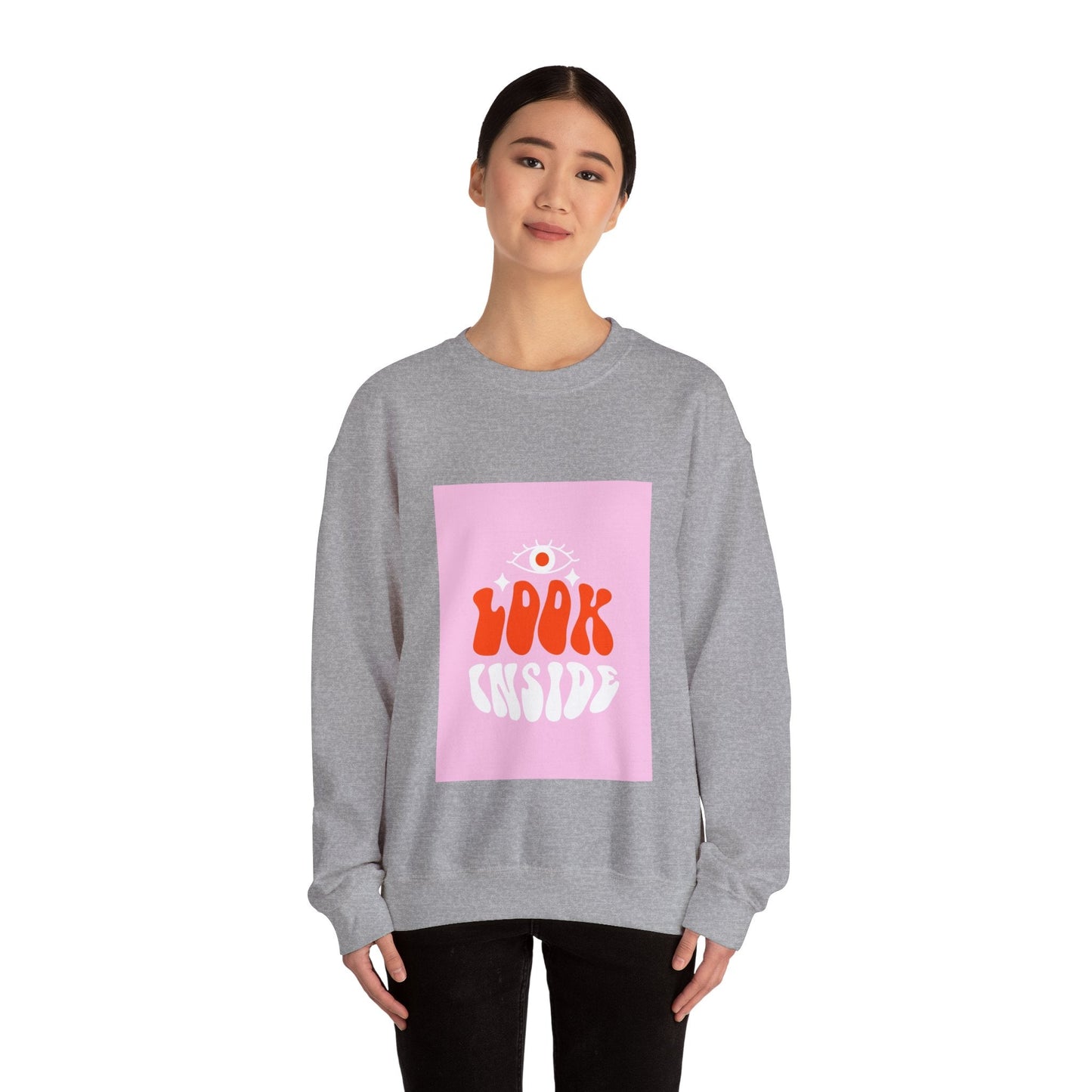 LOOK INSIDE Unisex Heavy Blend™ Crewneck Sweatshirt