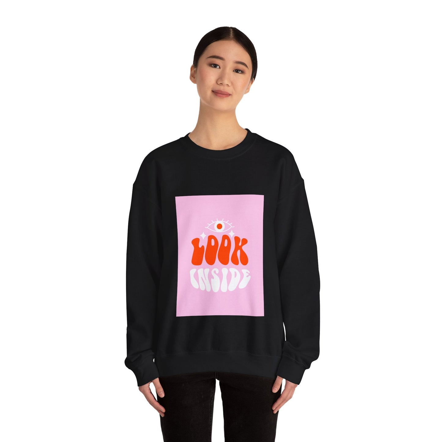 LOOK INSIDE Unisex Heavy Blend™ Crewneck Sweatshirt