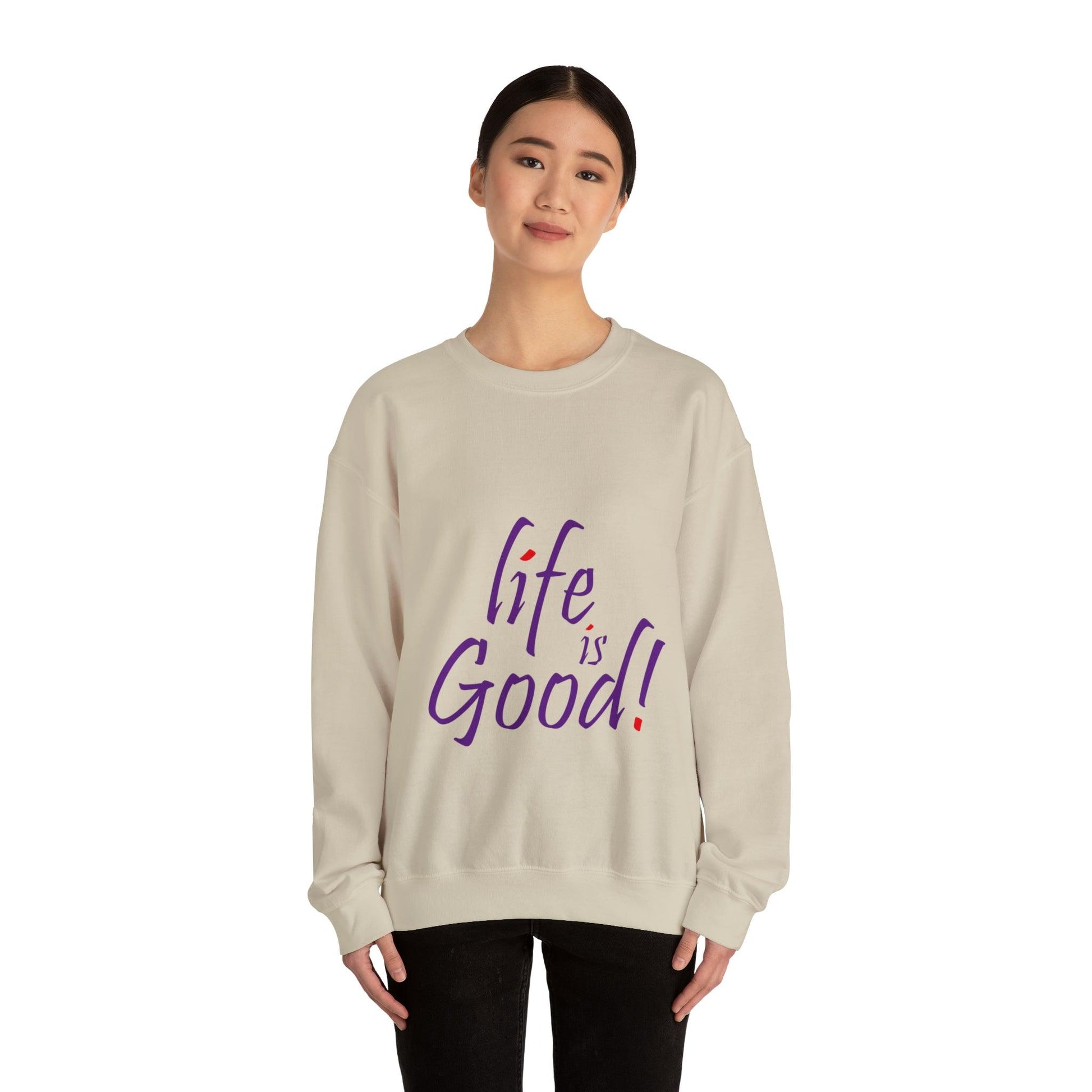 Life's Good Unisex Heavy Blend™ Crewneck Sweatshirt - PremiumBrandGoods