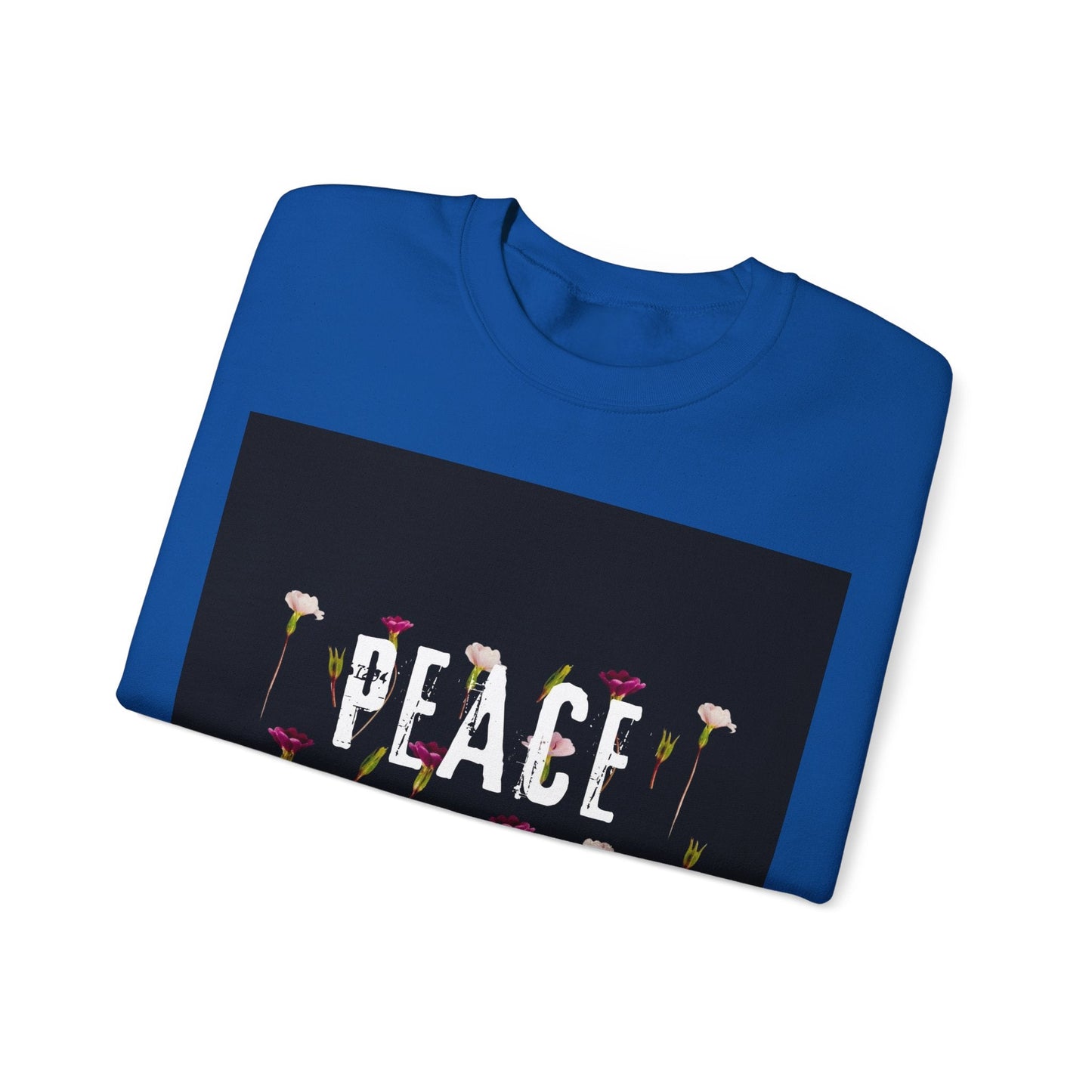 PEACE LOVE Unisex Heavy Blend™ Crewneck Sweatshirt