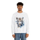 White Tiger Unisex Heavy Blend™ Crewneck Sweatshirt - PremiumBrandGoods