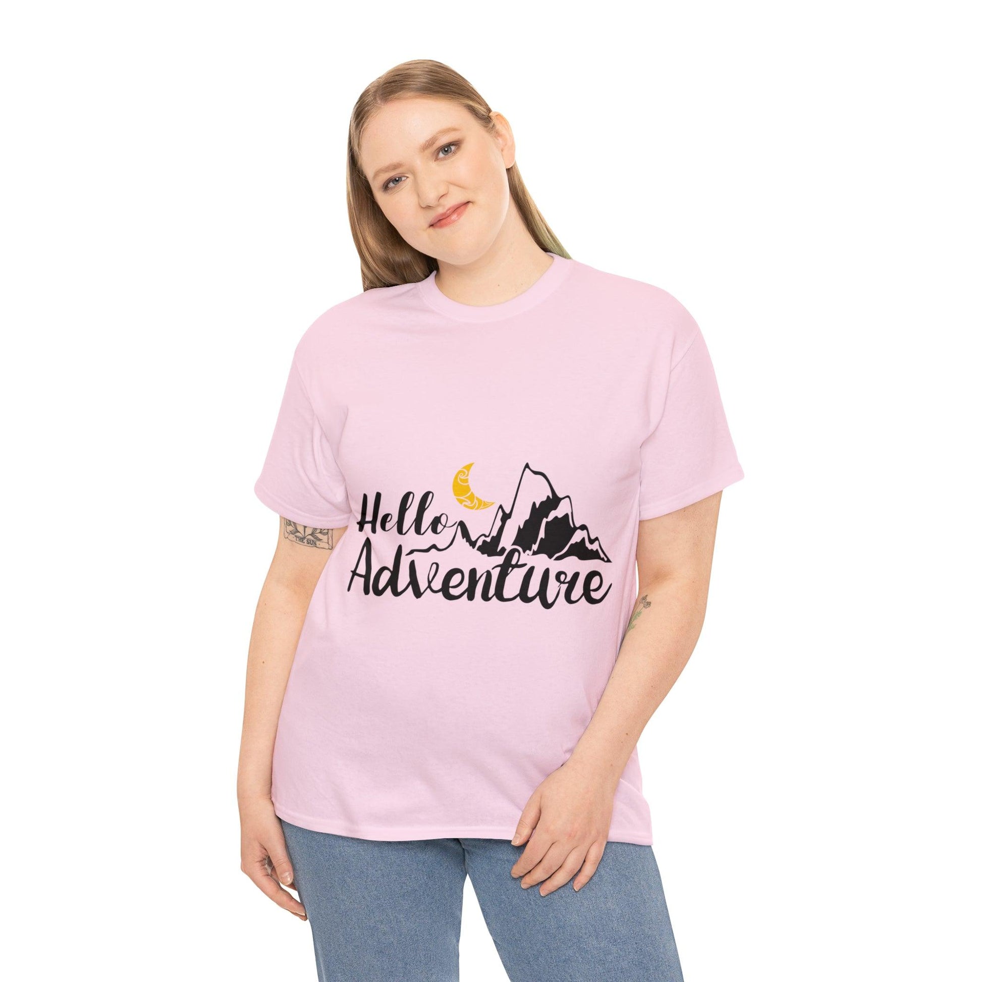 Hello Adventure! Heavy Cotton Tee - PremiumBrandGoods