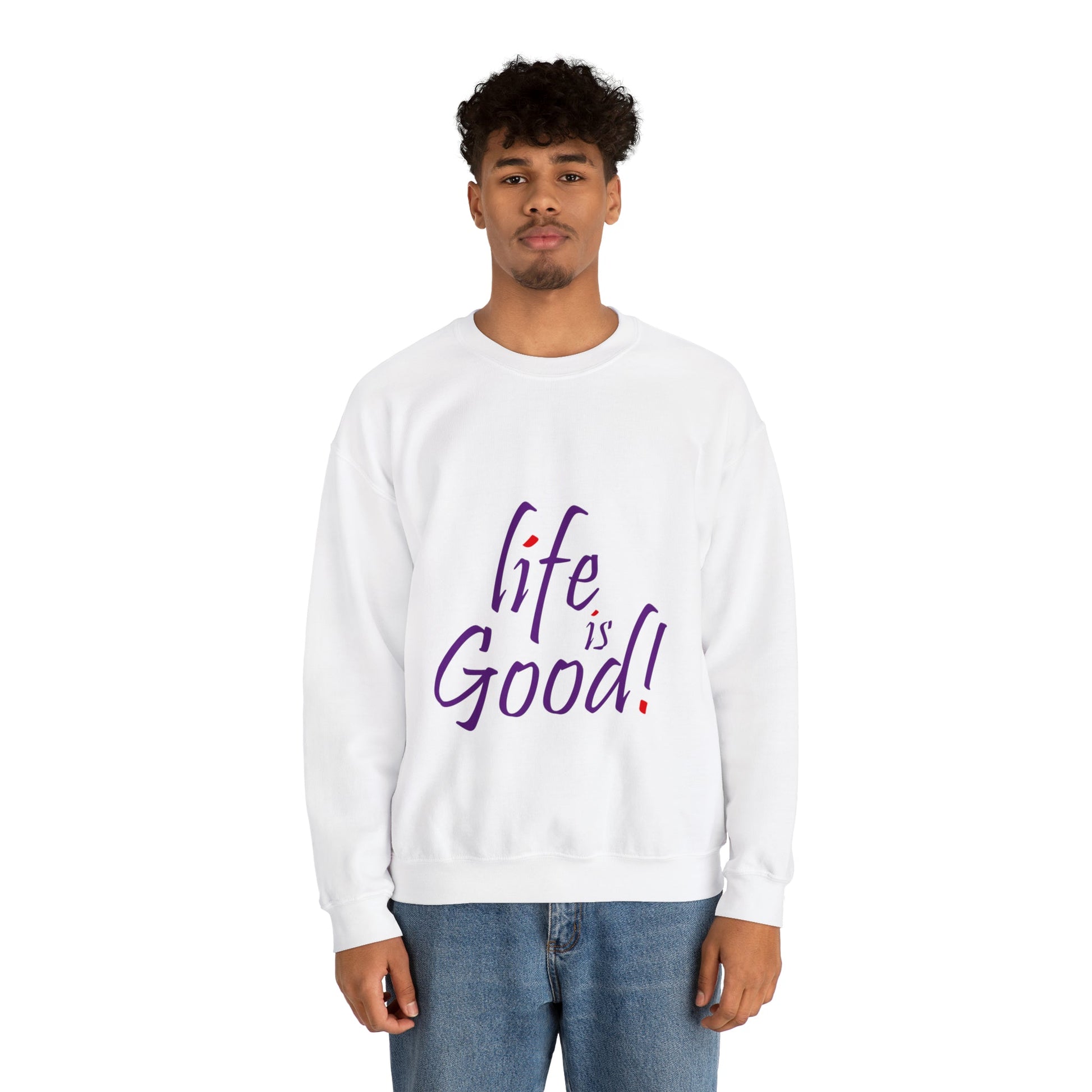 Life's Good Unisex Heavy Blend™ Crewneck Sweatshirt - PremiumBrandGoods