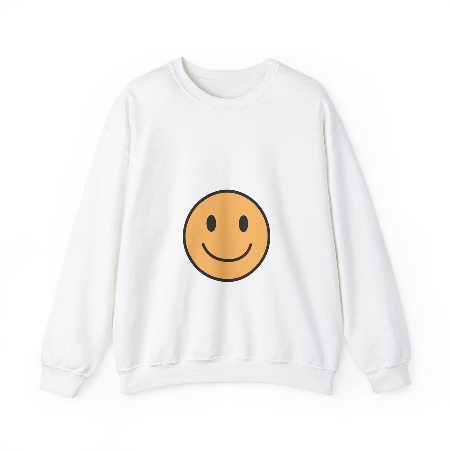 Happy Smiley Face Unisex Heavy Blend™ Crewneck Sweatshirt