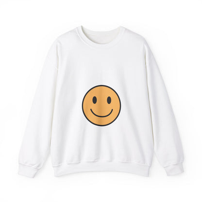 Happy Smiley Face Unisex Heavy Blend™ Crewneck Sweatshirt