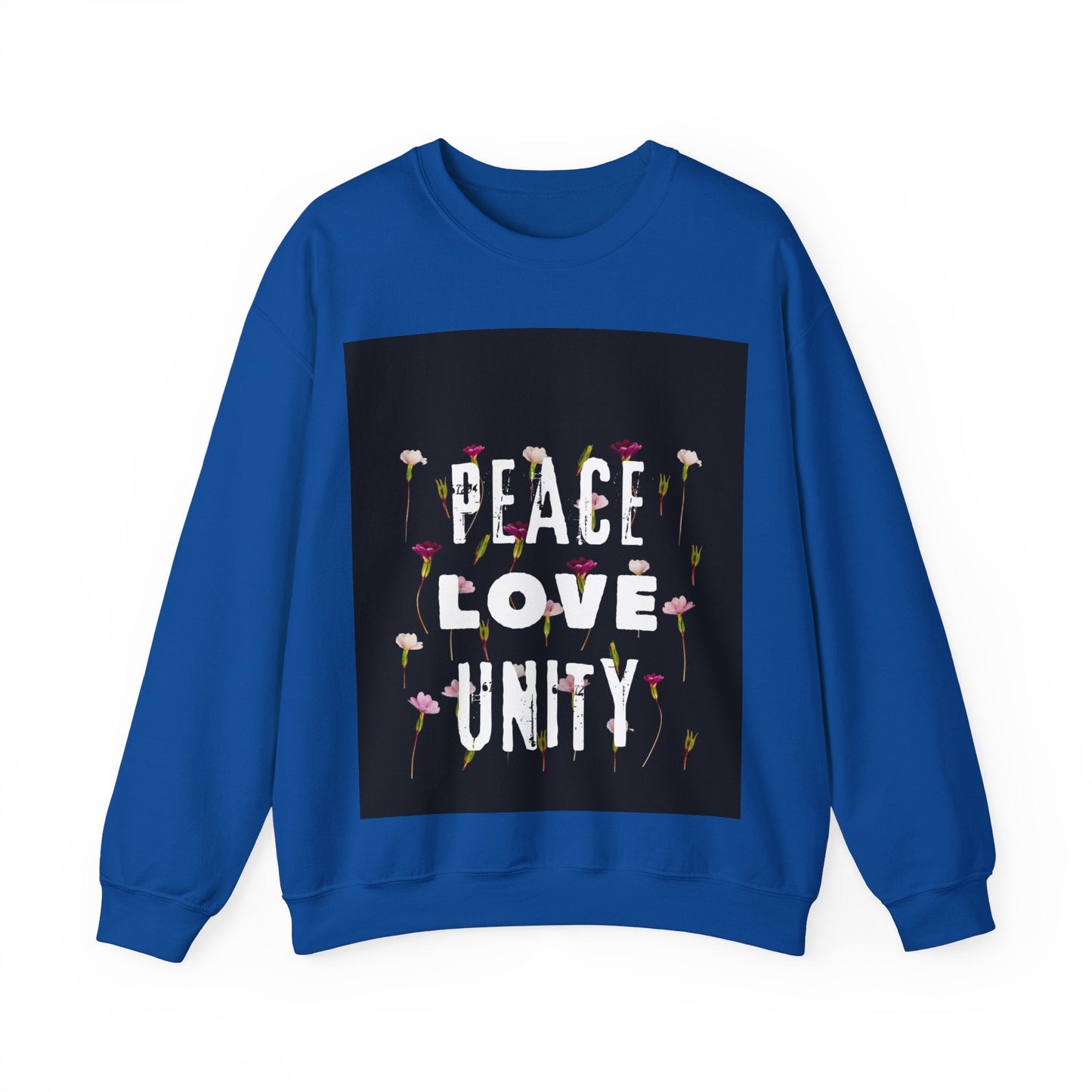 PEACE LOVE Unisex Heavy Blend™ Crewneck Sweatshirt