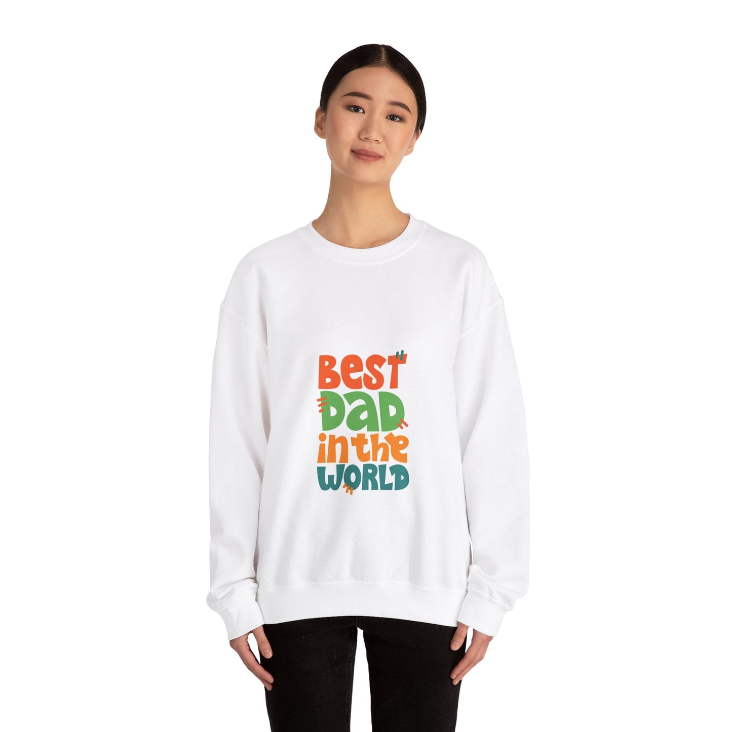 BEST DAD Unisex Heavy Blend™ Crewneck Sweatshirt