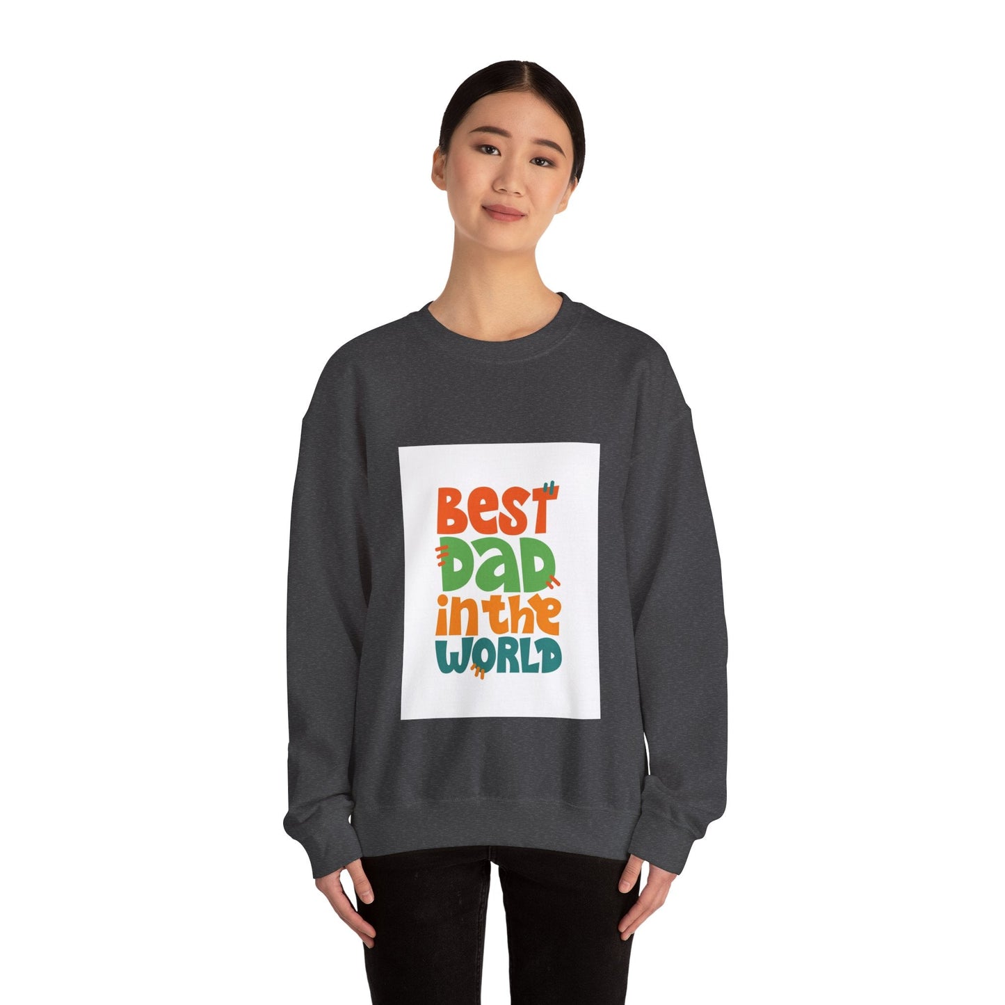 BEST DAD Unisex Heavy Blend™ Crewneck Sweatshirt