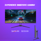 ViewGlow 34" GAMING MONITOR 3440X1440 LED WQHD 1MS 100HZ 21:9 WIDE MONITOR IMMERSIVE GAMING