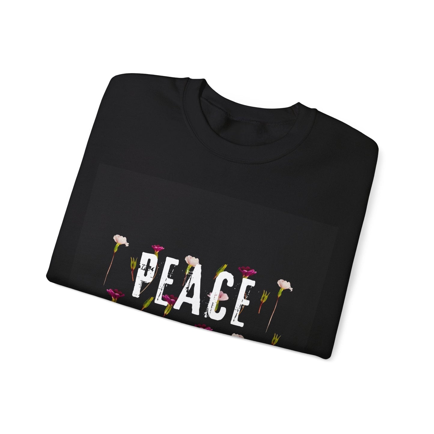 PEACE LOVE Unisex Heavy Blend™ Crewneck Sweatshirt