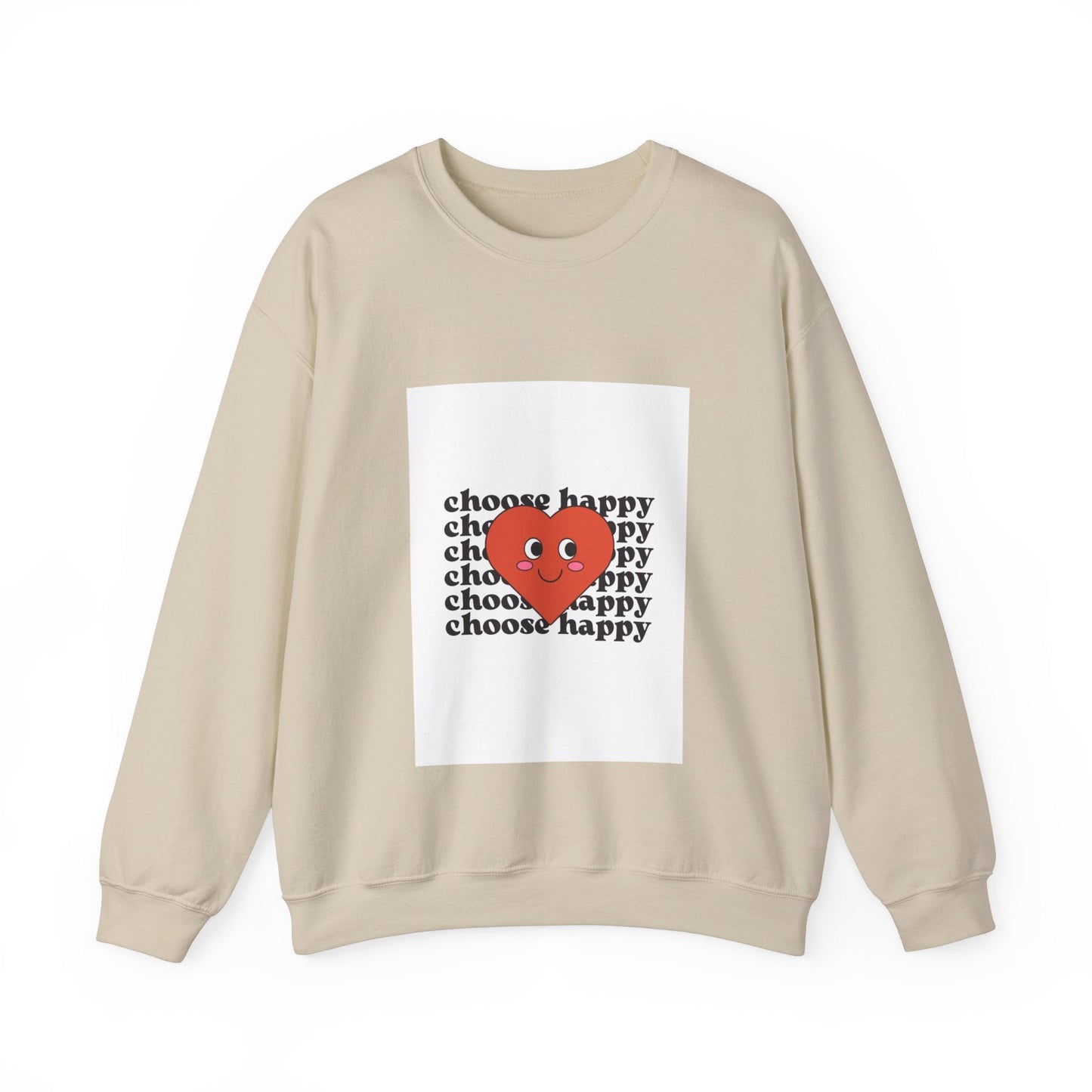 CHOOSE HAPPY Unisex Heavy Blend™ Crewneck Sweatshirt