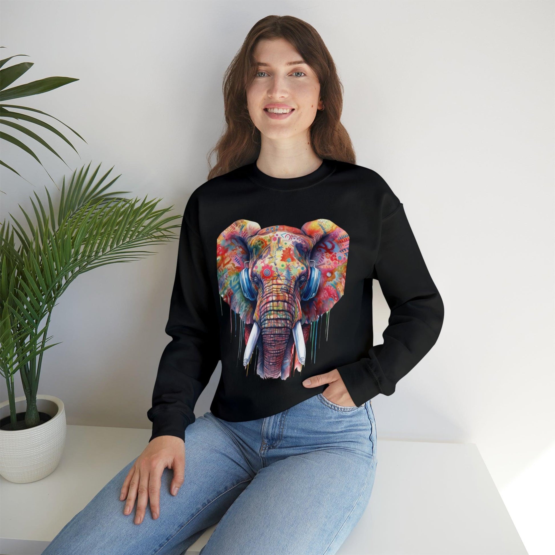 Magnificent Elephant Unisex Heavy Blend™ Crewneck Sweatshirt - PremiumBrandGoods