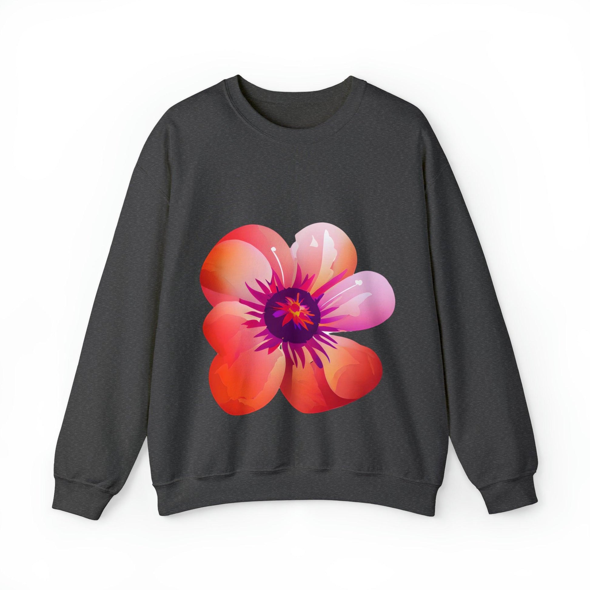 Beautiful Flower Heavy Blend™ Crewneck Sweatshirt - PremiumBrandGoods