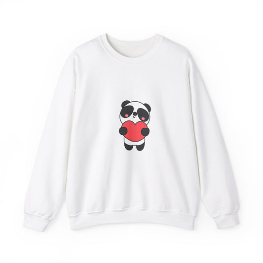 cute panda Unisex Heavy Blend™ Crewneck Sweatshirt