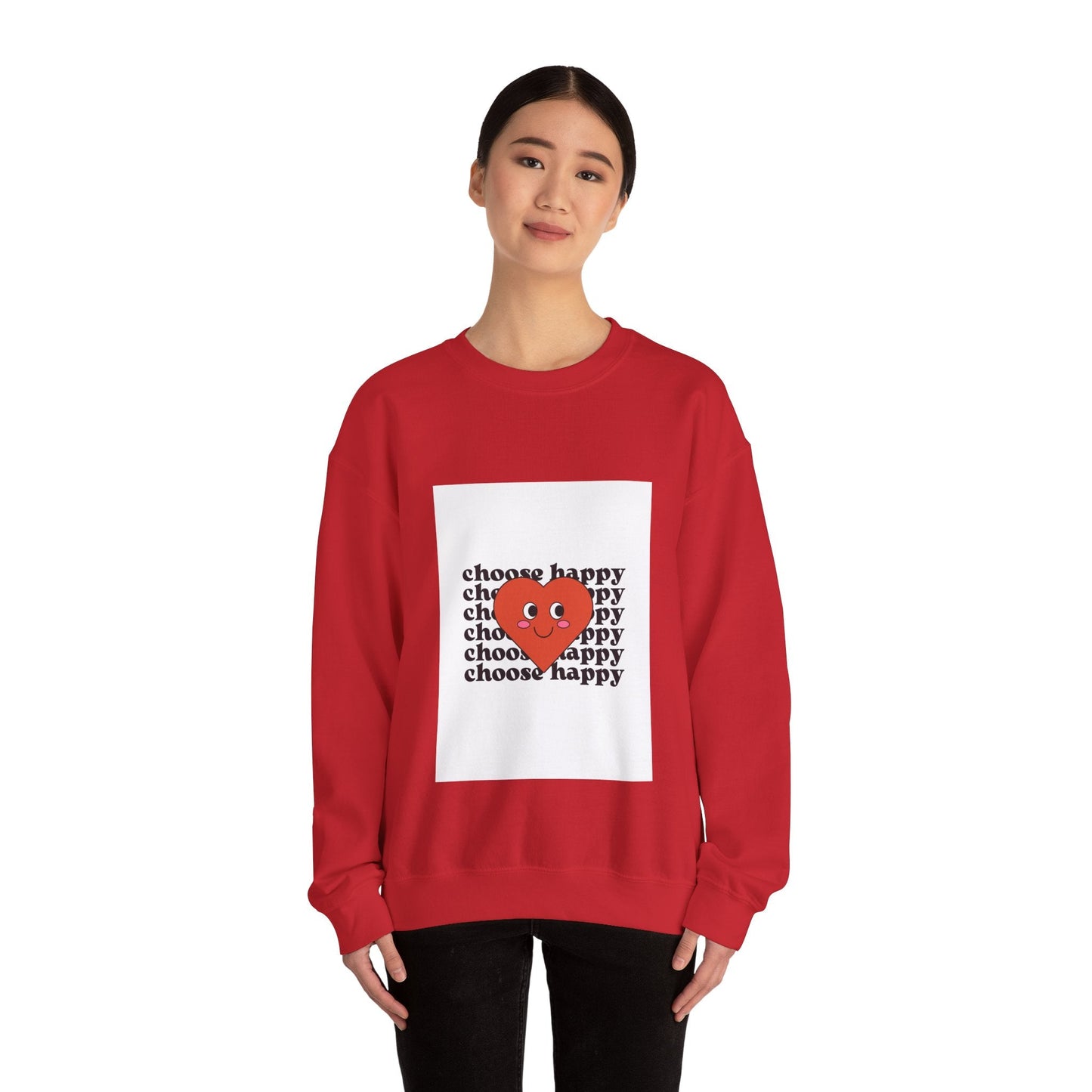 CHOOSE HAPPY Unisex Heavy Blend™ Crewneck Sweatshirt