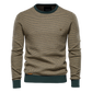 100% Cotton Spliced Pullovers Sweater Men Casual Warm O-neck Quality Men Knitted Sweater Winter Fashion Sweaters for Men