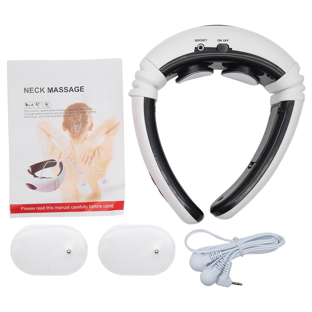 Electric Pulse Back Neck Massager Pain Relief Health Relaxation SP