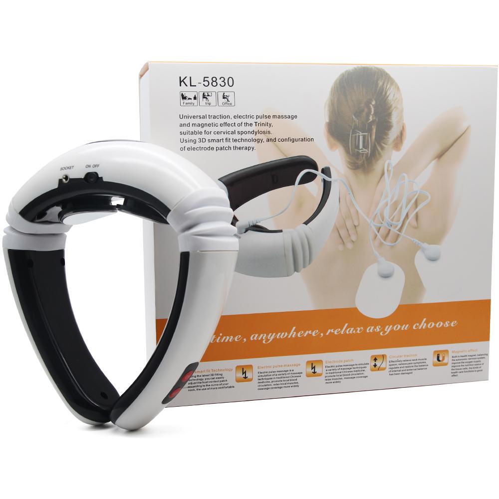 Electric Pulse Back Neck Massager Pain Relief Health Relaxation SP