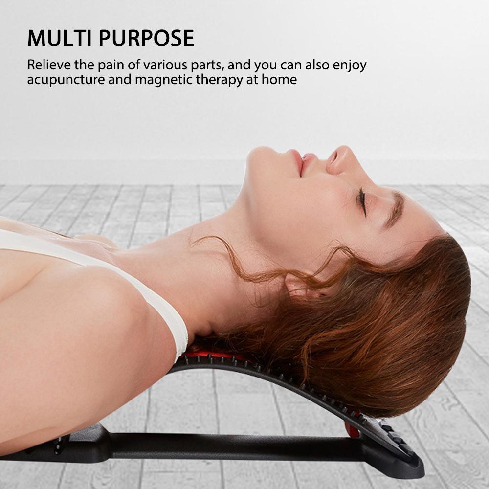 Back Massage Stretcher  Neck Waist Pain Relief Fitness Equipment