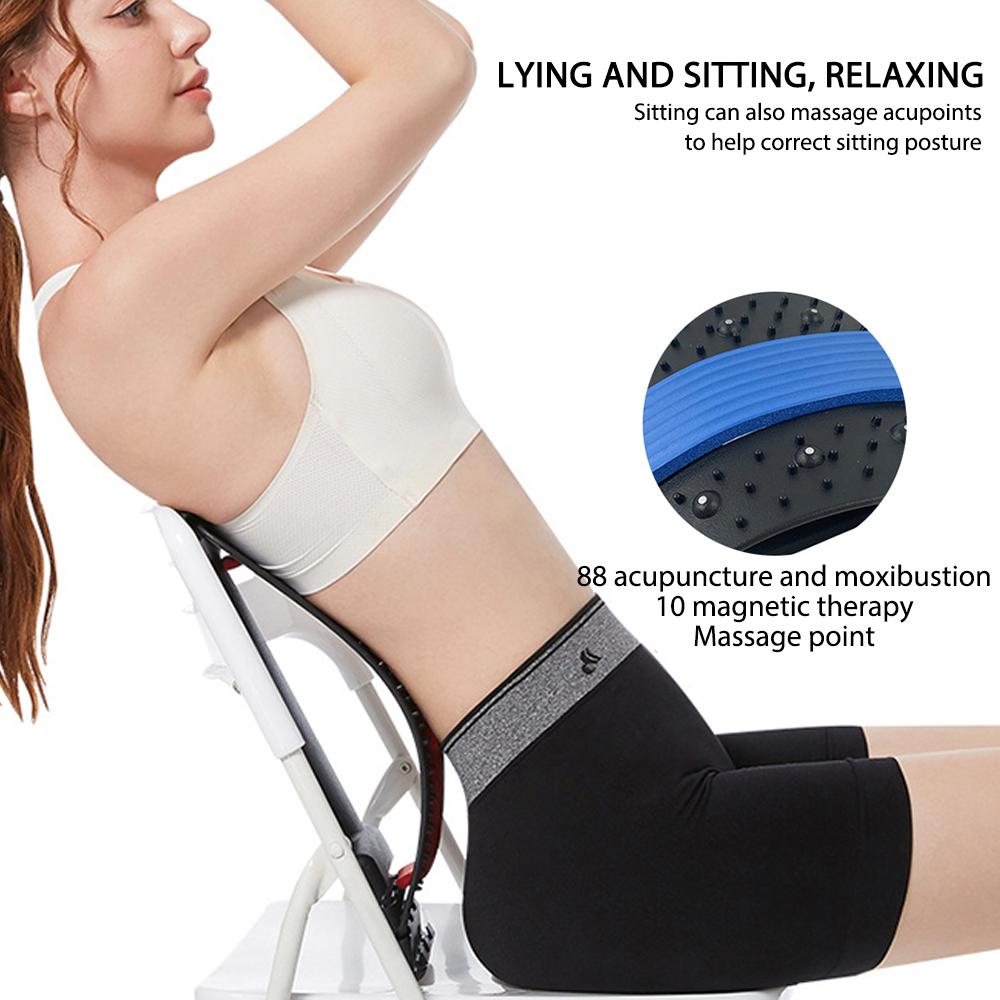 Back Massage Stretcher  Neck Waist Pain Relief Fitness Equipment