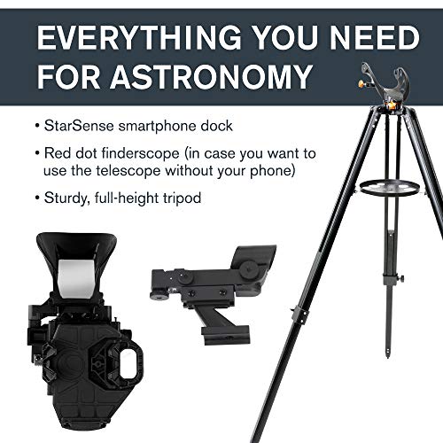 Celestron – StarSense Explorer LT 114AZ Smartphone App-Enabled Telescope – Works with StarSense App to Help You Find Stars, Planets & More – 114mm Newtonian Reflector – iPhone/Android Compatible