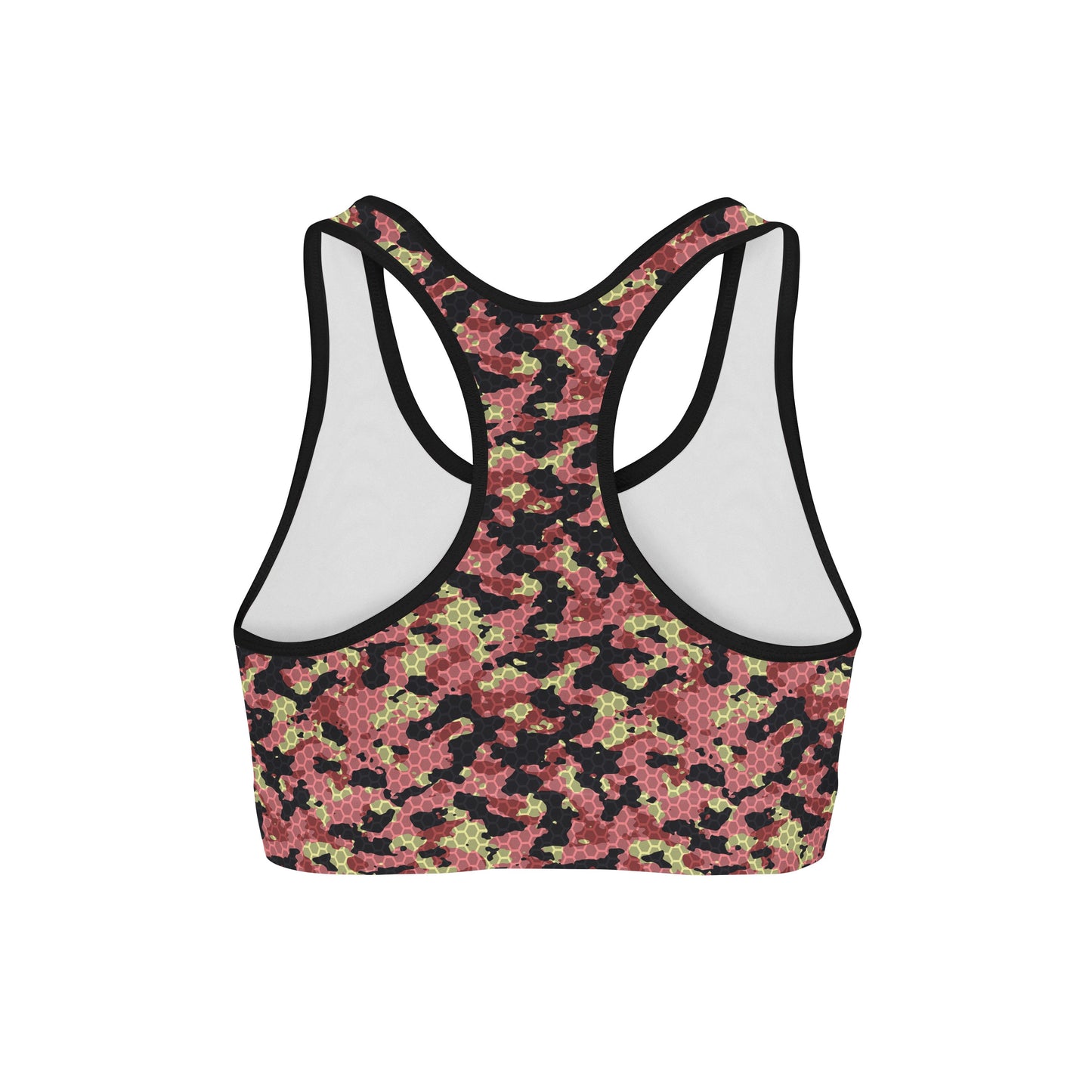 Pink Stone Camo Sports Bra